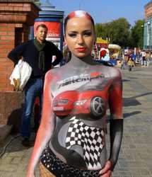 Painted Grid Girl