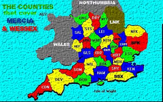 Wessex
                                        County Map