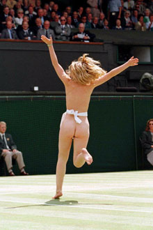 Wimbledon Streaker Melissa Johnson